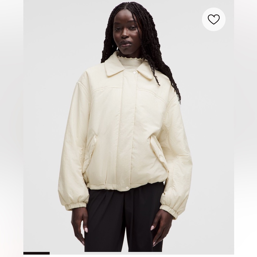 Lululemon Cream Zip-Up Jacket